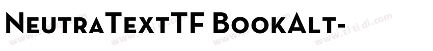 NeutraTextTF BookAlt字体转换